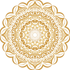 Ornamental luxury mandala pattern background with royal golden arabesque pattern Arabic Islamic east style. Traditional Turkish, Indian motifs. Great for fabric and textile, wallpaper, packaging manda