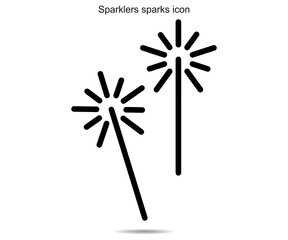 Sparklers sparks icon