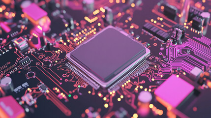 Ai microchip extreme close-up silver proc - Quantum AI Microchip & Supercomputing