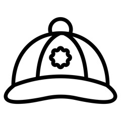 Hat merchandise Line Icon