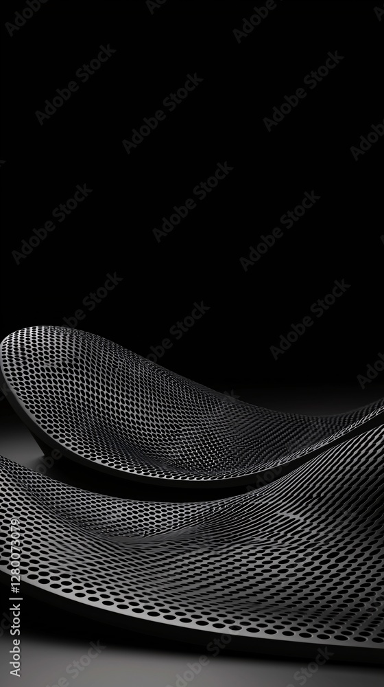Poster minimalist abstract composition, bold monochrome gradients, soft transitions between light and dark,