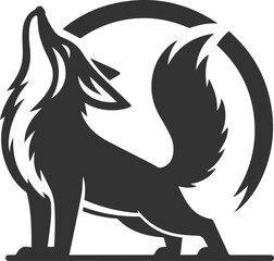 A fox stretching after waking up looking content vector