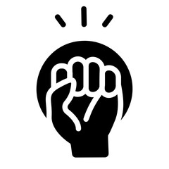 Obraz premium Motivation Solid Icon