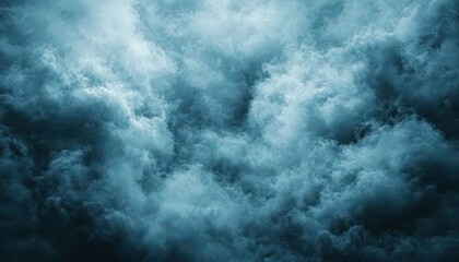 Obraz premium Dramatic Dark Blue and Gray Storm Cloudscape