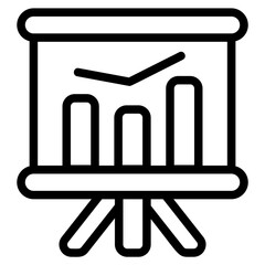 Presentation Line Icon