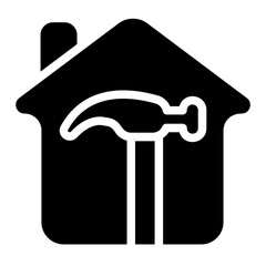 Repair house Solid Icon