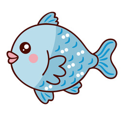 Kawaii Fish Smiling Cute Cartoon
