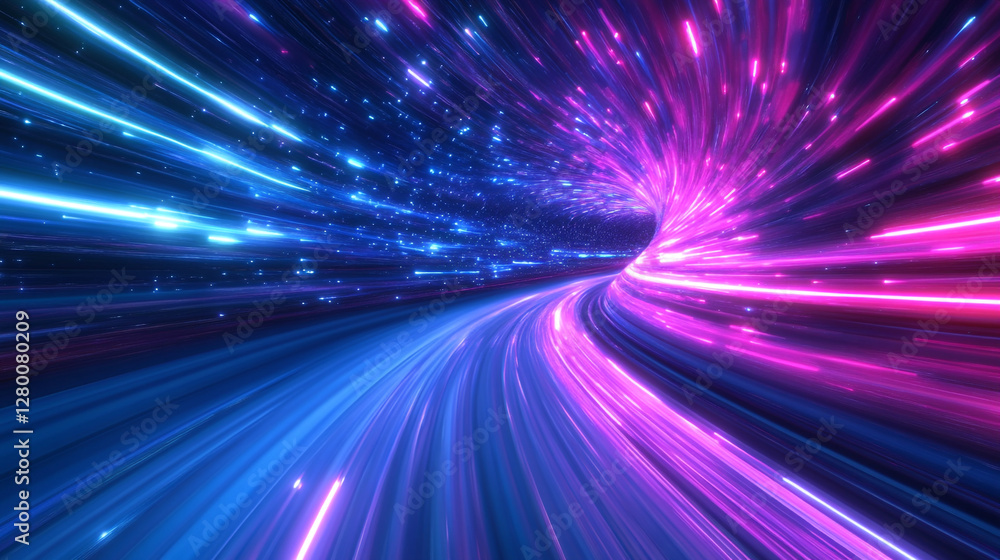 Poster abstract hyperloop tunnel background for presentations