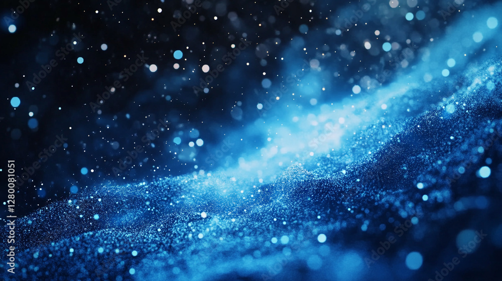 Aufkleber abstract blue background with shining light for technology and science presentations and graphic des