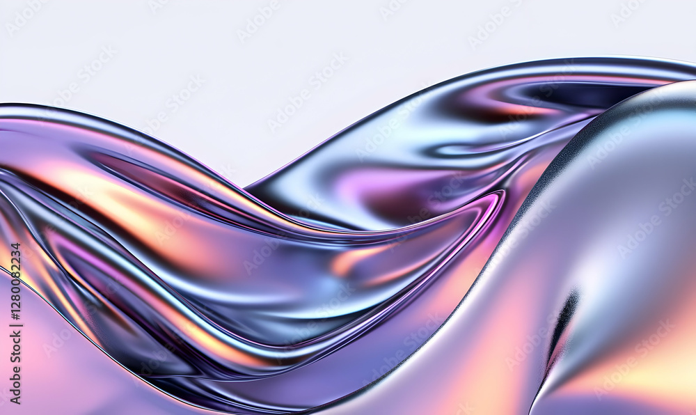 Poster abstract circular wave pattern, vibrant gradient hues, dynamic flow of shapes, energetic movement, c