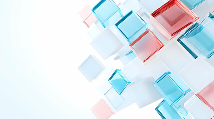 Vibrant geometric composition showcasing a dynamic arrangement of colorful rectangles forming an abstract grid pattern.