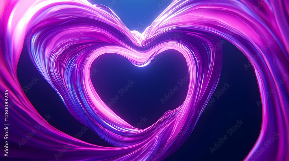 Poster vibrant waves of color, an energetic blend of swirling hues creating a dynamic and captivating visua