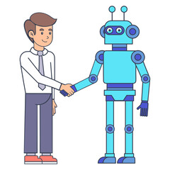 AI and Human Handshake Partnership