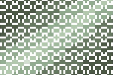 Pixelated square pattern in sage green with geometric grid mosaic design. Abstract digital texture concept