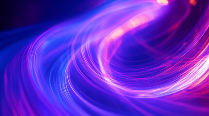 Abstract light trails background for technology or science concepts