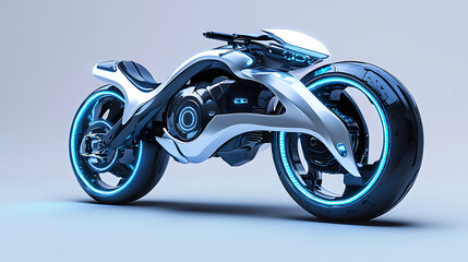 Obraz premium Modern motorcycles, wallpaper, the future two-wheeled vehicle propulsion technology