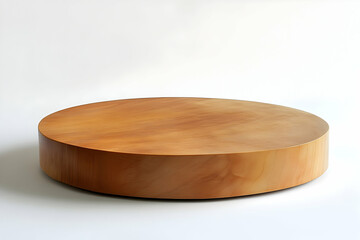 Elegant Wood Slice Platform, A Versatile Display for Product Photography