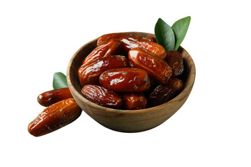 PNG, Ramadan. Plate with dates, isolated on white background.