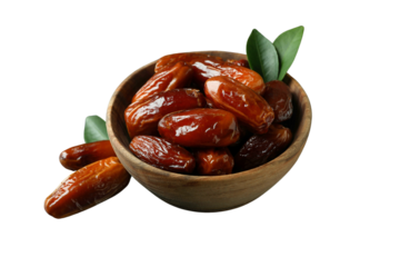 PNG, Ramadan. Plate with dates, isolated on white background.