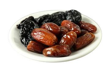 PNG, Ramadan. Bowl of dried fruits, isolated on white background.