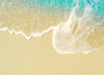 sea wave on sand