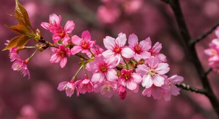 Naklejka premium Beautiful cherry blossom background