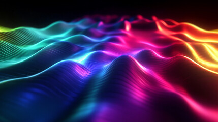 Fototapeta premium Colorful Waveform Background for Technology and Design