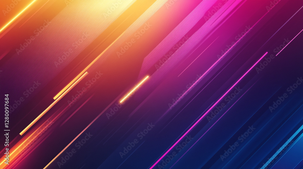 Poster abstract colorful geometric lines background for presentation