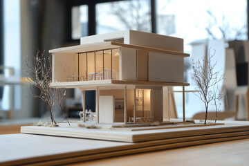 the architectural beauty of the model 
