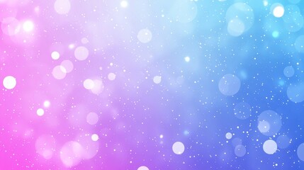 Beautiful Abstract Background with Soft Bokeh Lights in Pink and Blue Colors, Perfect for Designs and Creative Projects