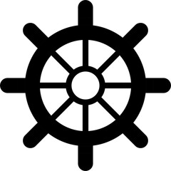 Obraz premium Ship's wheel icons for marine design vector illustration - Vector