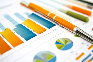 color palette and brushes