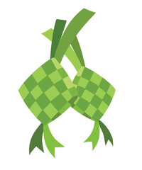 Ketupat Lebaran Ramadan Decoration Illustration