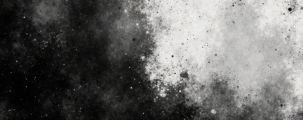 Obraz premium Black & white grunge texture; abstract distressed overlay, graphic, grunge, noise