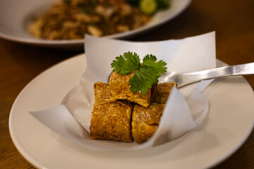 Deep Fried Crab Meat Rolls