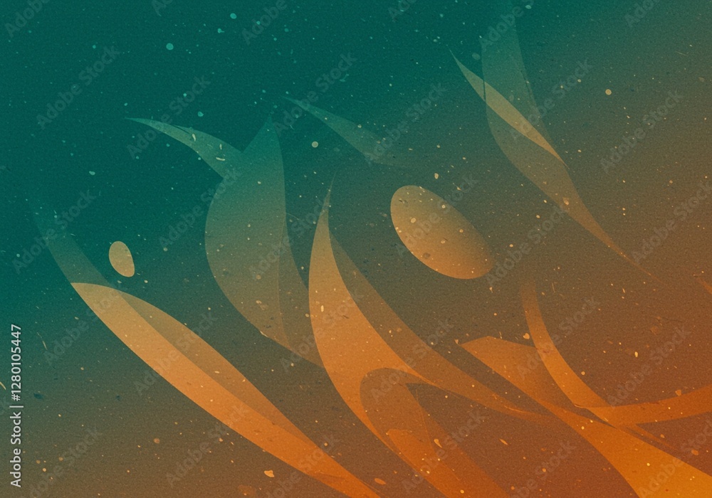 Poster soft gradient from pink to yellow featuring a delicate texture and subtle, abstract patterns