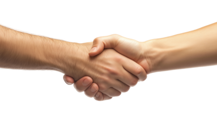 Two Hands Shaking Symbolizing Agreement and Trust