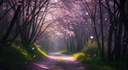 Naklejka premium Beautiful cherry blossom background