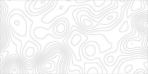 Abstract background with topographic map white background. The stylized height of the topographic map contour in black lines. gradient multicolor wave curve lines banner background design.