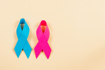Colorful awareness ribbons for health campaigns and support efforts