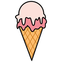 ice cream vector illustration