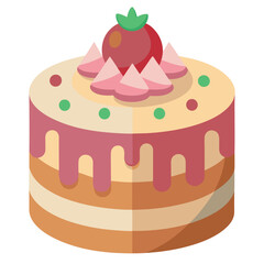 a-cacke-vector-on-white-background.eps