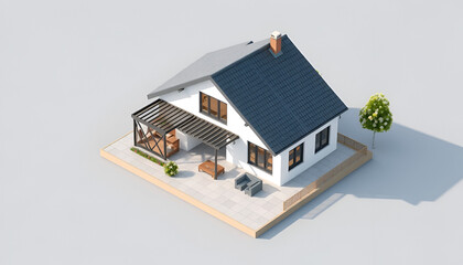 3D Small House Model on Architecture Floorplan: Generative AI Design