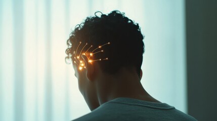 Nerve therapy session in a quiet wellness clinic with a therapist. Featuring healing and relaxation