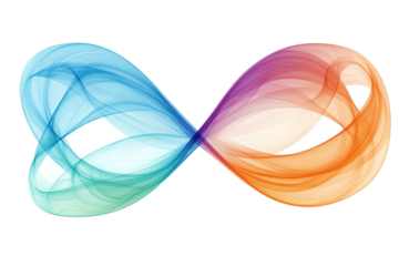 Colorful abstract wave design with flowing curves and lightColorful abstract wave design with flowing curves and light