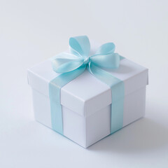 Obraz premium gift box, gift, box, christmas, present, ribbon, bow, birthday, holiday, celebration, decoration, package, isolated, object, surprise, anniversary, xmas, red, gold, gift box, paper, wrapped, valentine