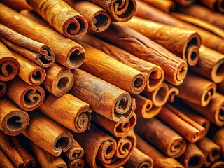 Aromatic Cinnamon Sticks, Spicy Warmth, Culinary Ingredient, Autumn Seasoning