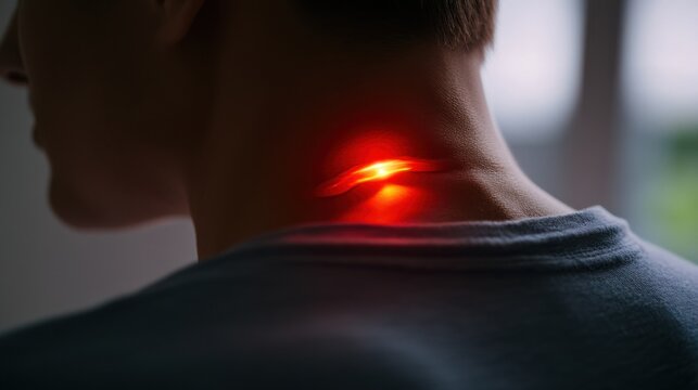 Nerve therapy session in a relaxing wellness room with a therapist. Featuring relaxation and healing