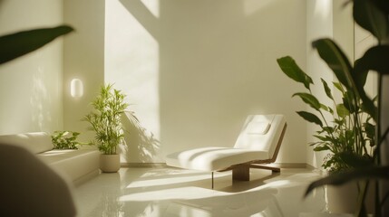 Nerve therapy session in a relaxing wellness room with a therapist. Featuring relaxation and healing