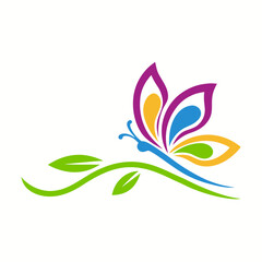 abstract floral design